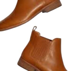 Madewell The Ainsley Chelsea brown leather boots